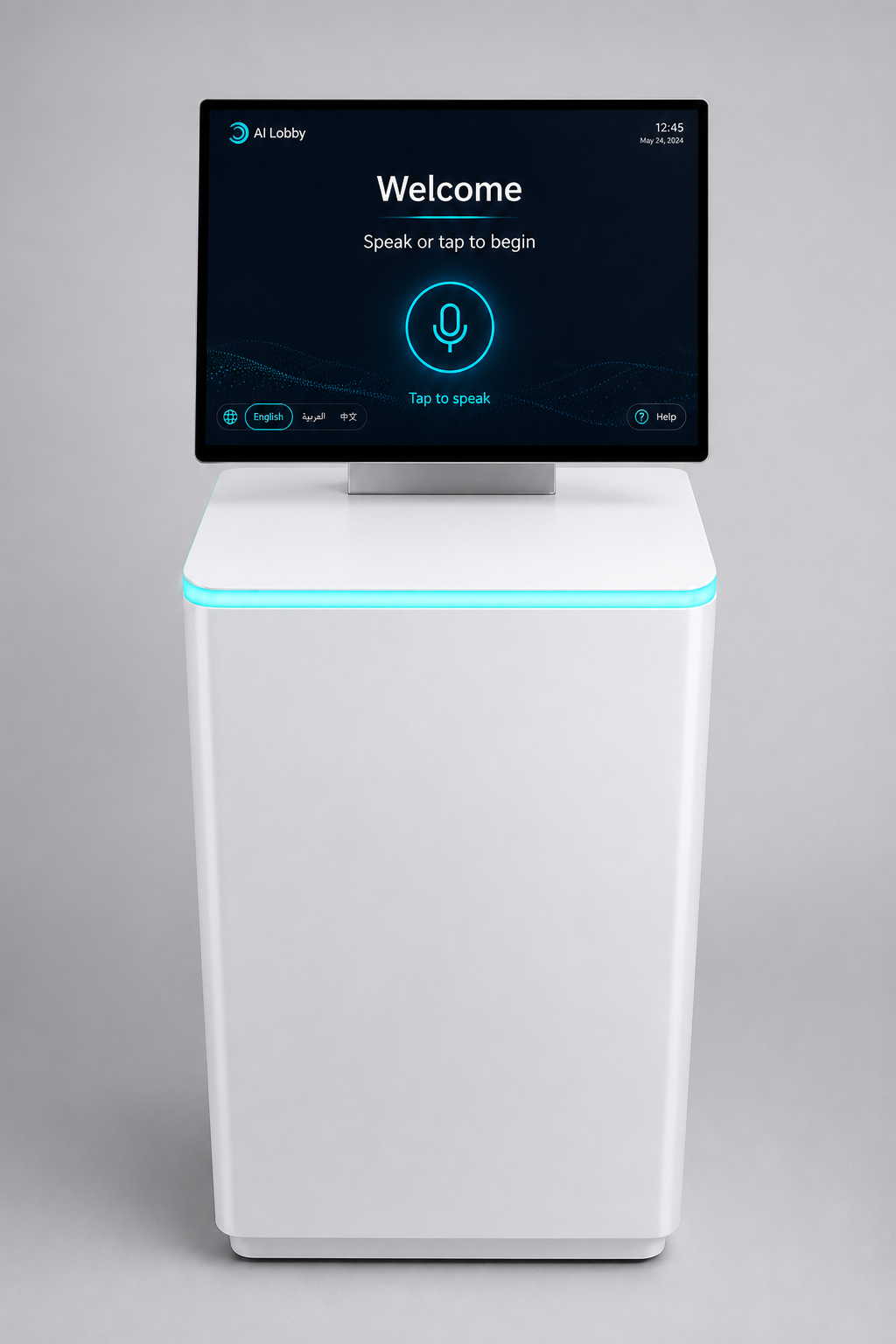 Commercial AI lobby kiosk